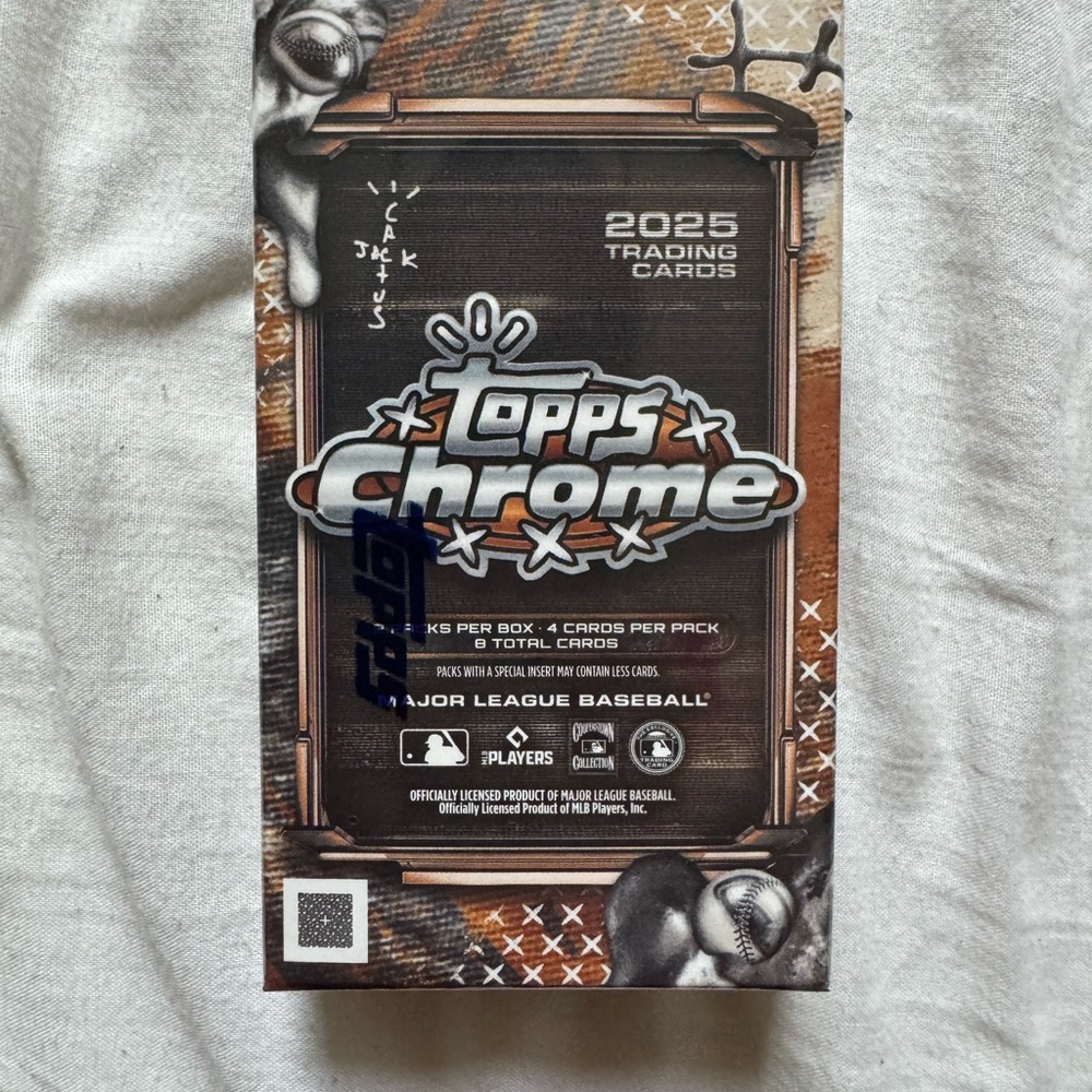 Fanatics Topps Chrome 2023 Trading Cards Box - Black and Brown